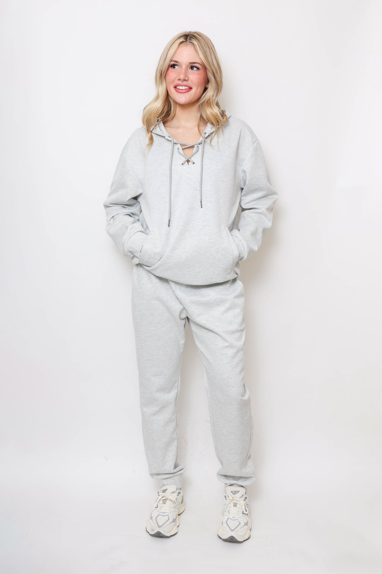 Women's Lace-Up Hoodie & Jogger UltraTech Set