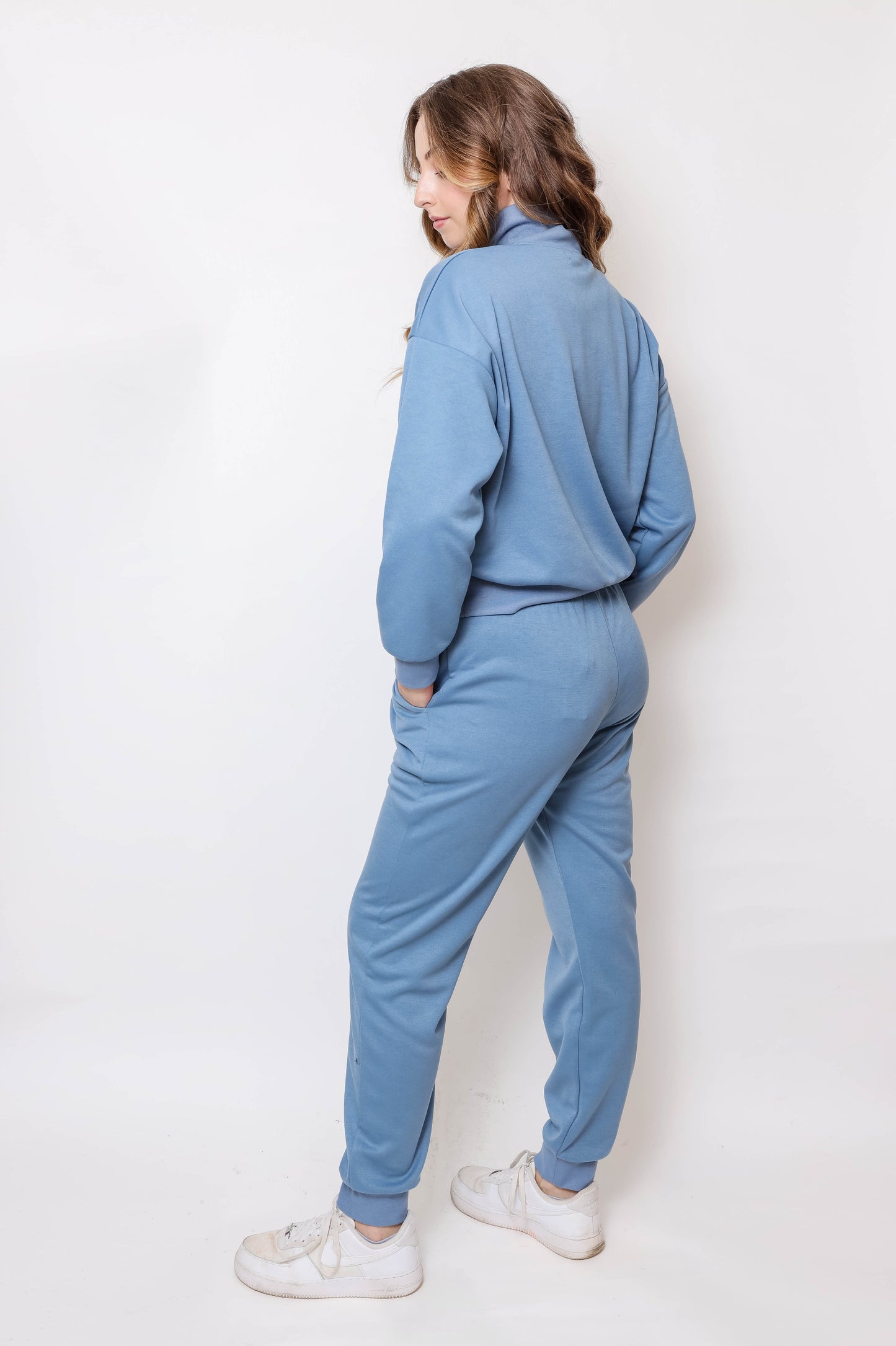 Women's Quarter-Zip Pullover & Jogger Set