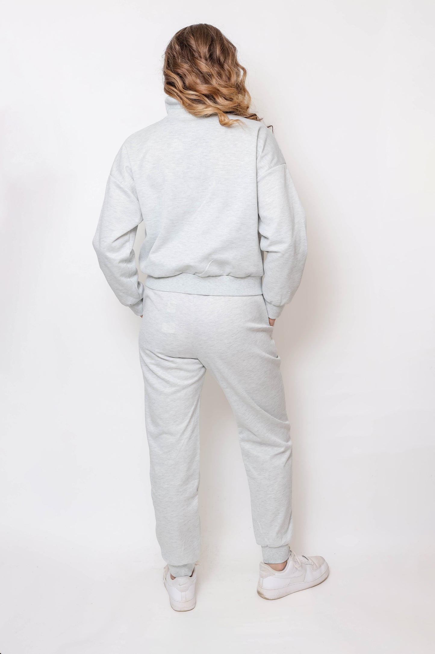 Women's Quarter-Zip Pullover & Jogger Set
