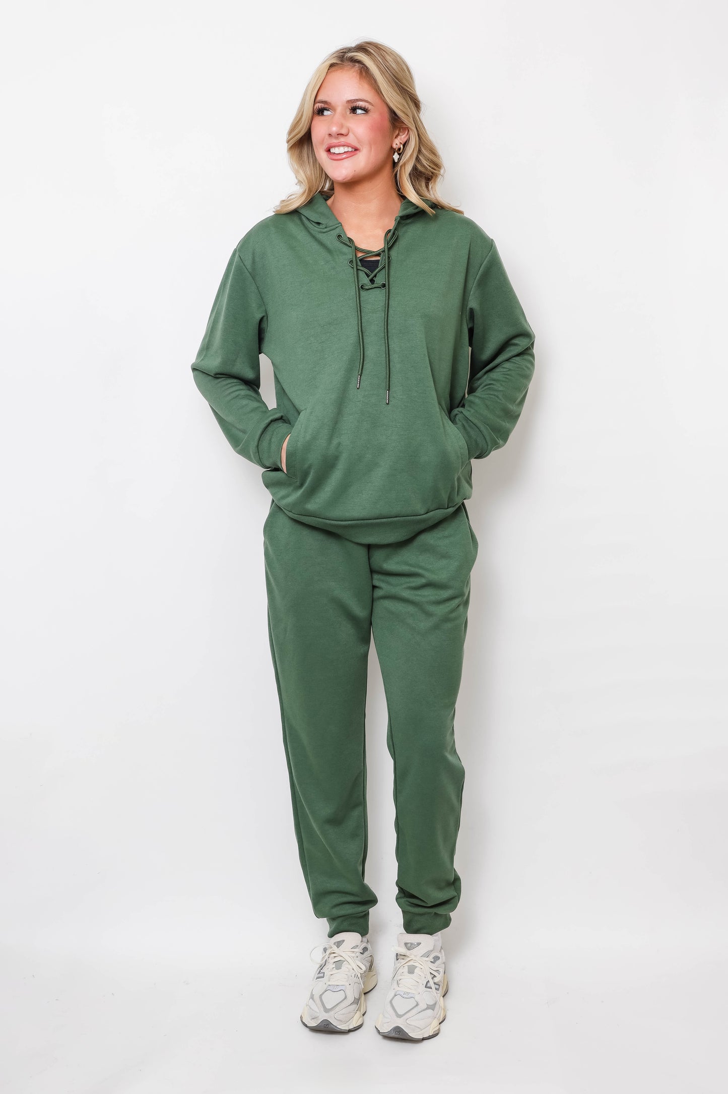 Women's Lace-Up Hoodie & Jogger UltraTech Set