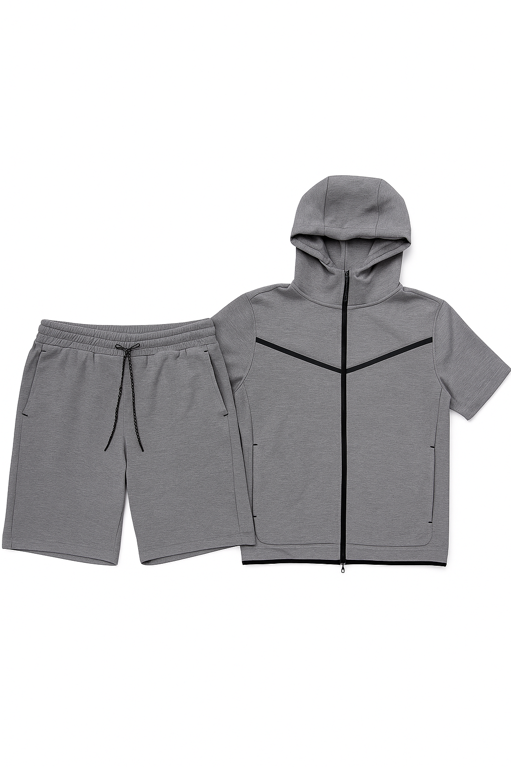 Men’s TechFlex Hooded Zip-Up Short Set
