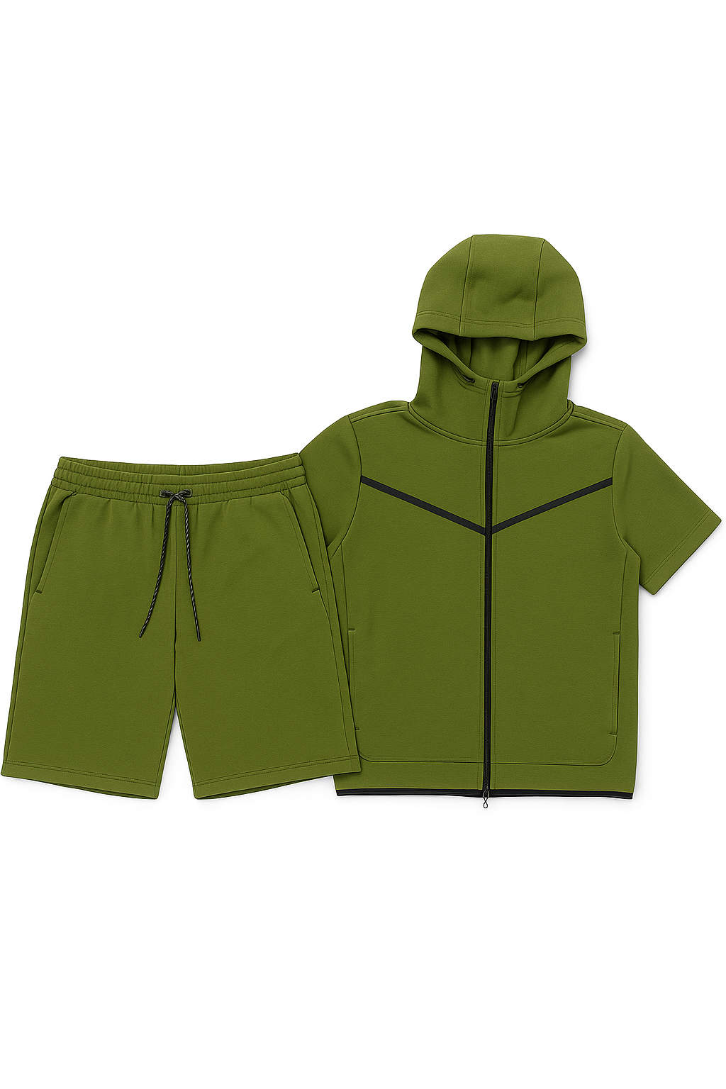 Men’s TechFlex Hooded Zip-Up Short Set