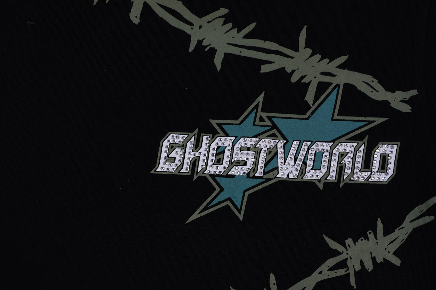GHST WRLD Barbed Wire Wrap Tee – Black