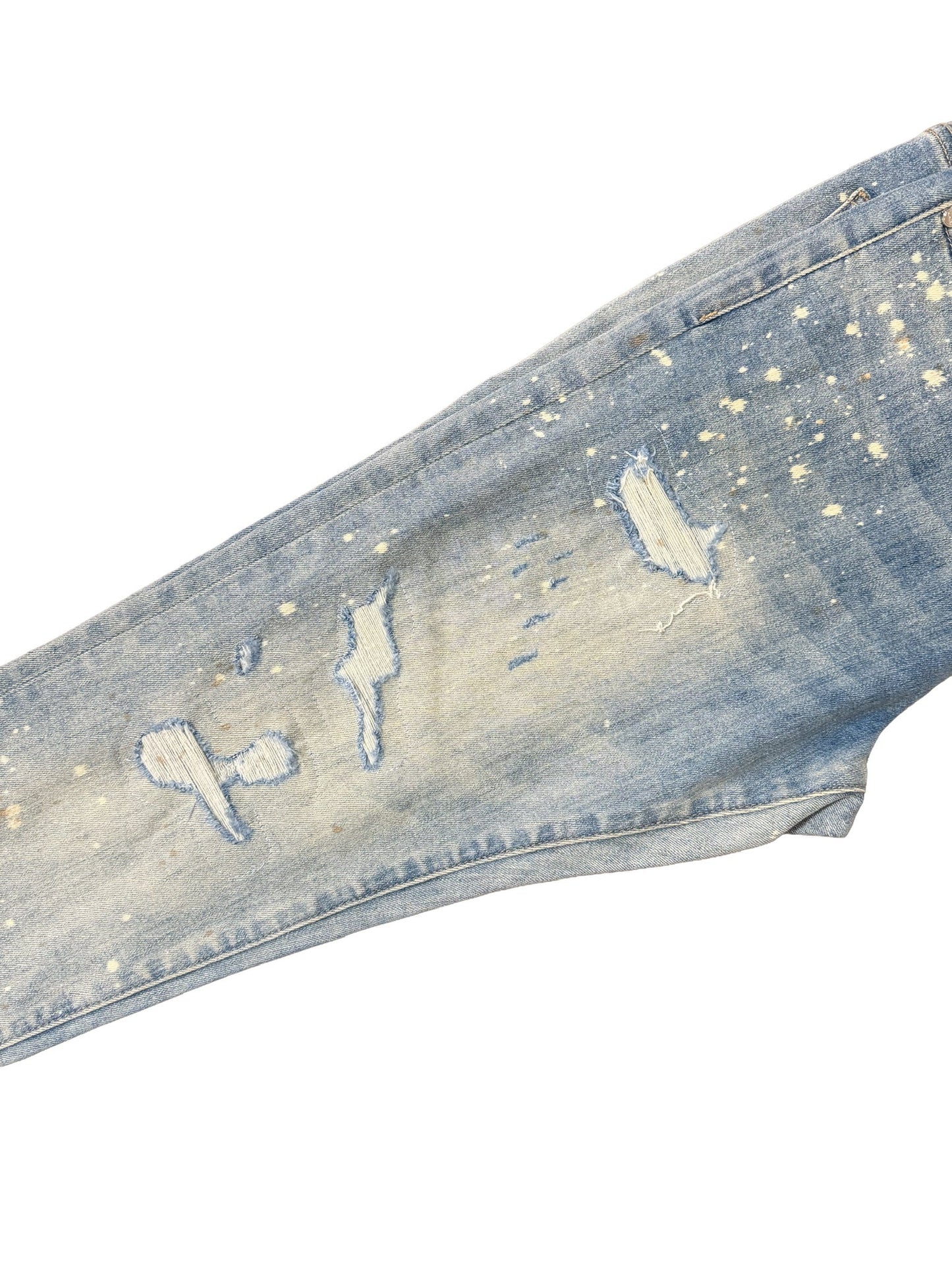 GHST WRLD Static Skinny Jeans - Bleach Wash