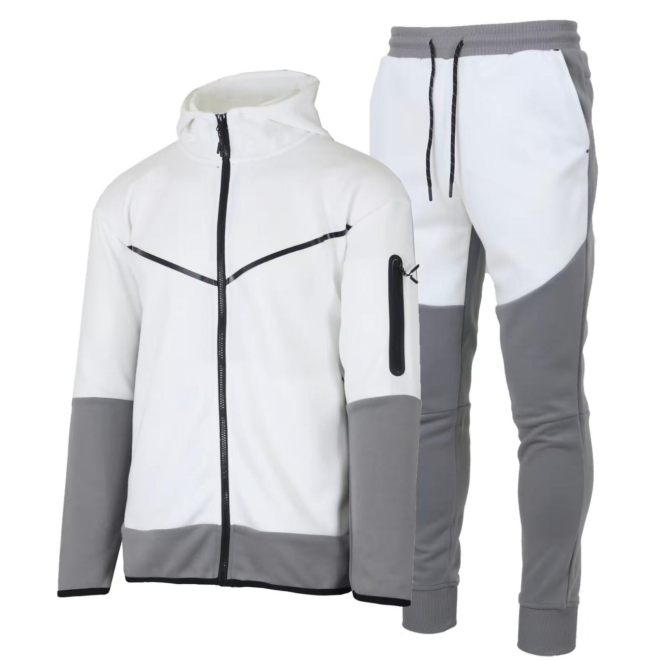Men's Two-Tone UltraTech Fleece Athletic Tracksuit - Hoodie and Joggers