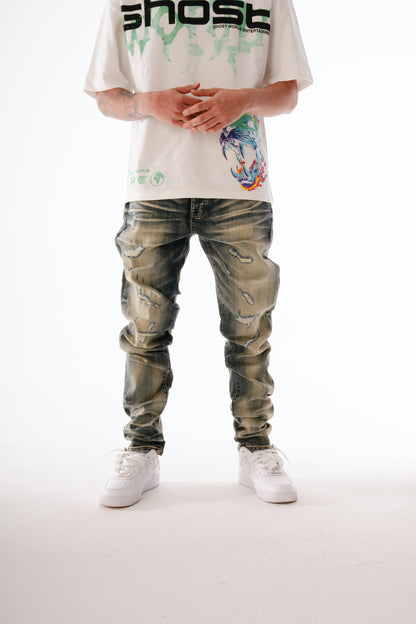 GHST WRLD Relic Skinny Jeans - Vintage Wash