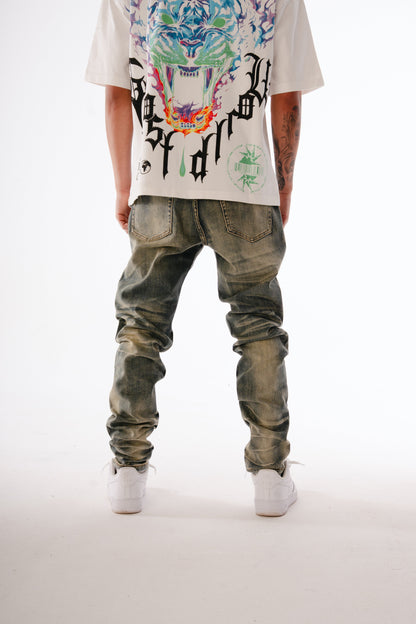 GHST WRLD Relic Skinny Jeans - Vintage Wash