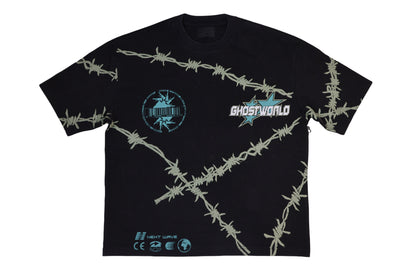 GHST WRLD Barbed Wire Wrap Tee – Black