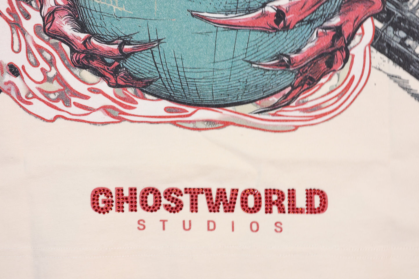 GHST WRLD Barbed Wire Wrap Tee – Bone