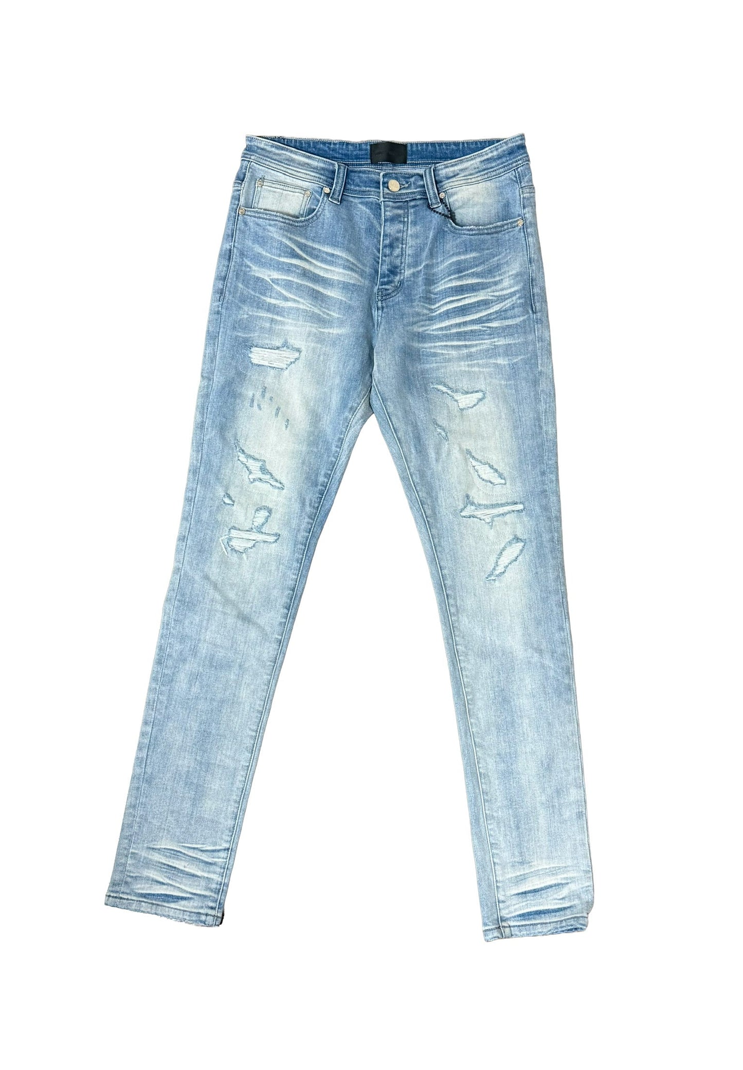 GHST WRLD Frost Skinny Jeans - Light Wash