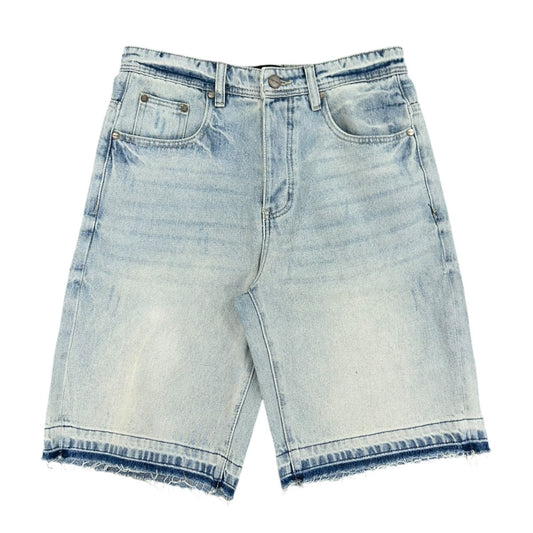 GHST WRLD Frost Denim Shorts - Light Wash