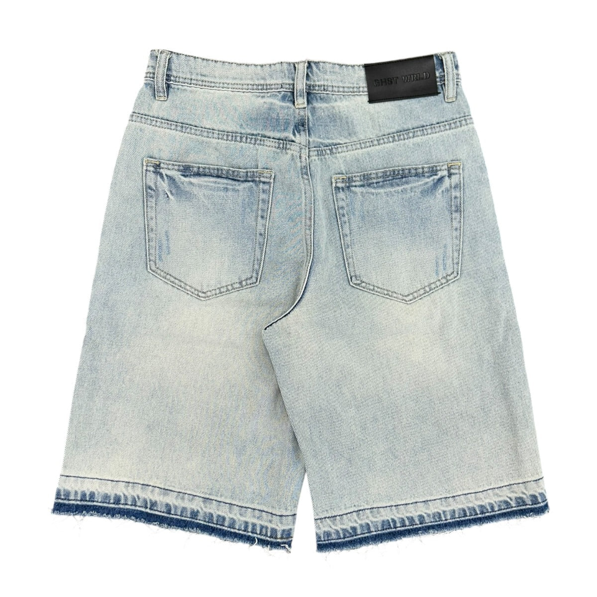 GHST WRLD Frost Denim Shorts - Light Wash