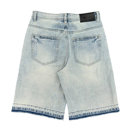 GHST WRLD Frost Denim Shorts - Light Wash
